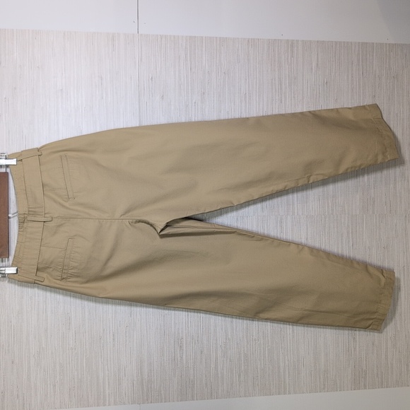 Levi's Tailored High Loose Taper Belted Pants Khaki Tan 27 - Picture 11 of 12